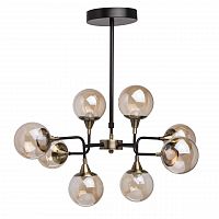 подвесная светодиодная люстра mw-light гамбург 605010908 черная в Костроме
