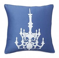 подушка с рисунком канделябра chandelier diamond-blue в Костроме