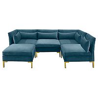 диван zara sectional угловой синий в Костроме