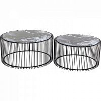 столик кофейный wire черный 70x70x34 в Костроме