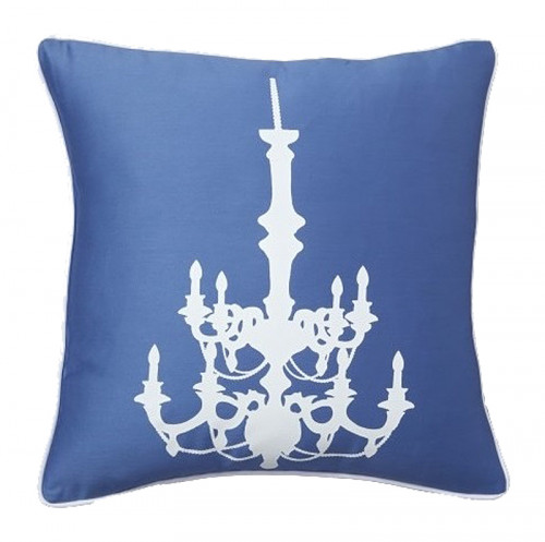подушка с рисунком канделябра chandelier diamond-blue в Костроме