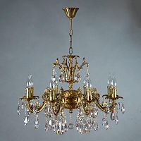 подвесная люстра ambiente granada 2118/8 ab tear drop бронза в Костроме