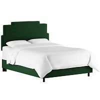 кровать двуспальная 160х200 зеленая paxton emerald velvet в Костроме