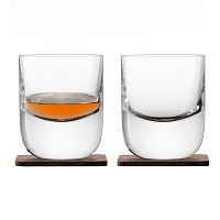набор из 2 стаканов renfrew whisky с деревянными подставками 270 мл в Костроме