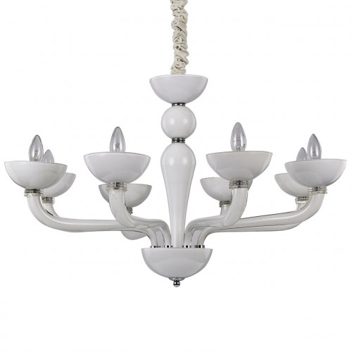 подвесная люстра ideal lux casanova sp8 bianco в Костроме