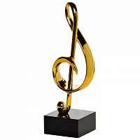 статуэтка скрипичный ключ золотая 17х10х33 в Костроме