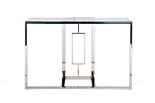 консоль серебряная с прозрачным стеклом 120x40x78 см в Костроме