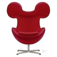 кресло egg mickey красное в Костроме