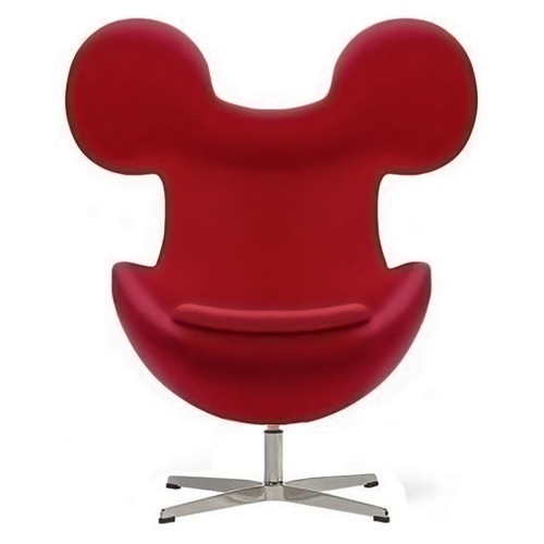 кресло egg mickey красное в Костроме