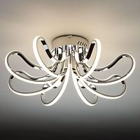 потолочный светодиодный светильник eurosvet lilium 90079/8 хром в Костроме