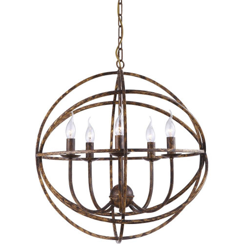 подвесная люстра arte lamp kopernik a1703sp-5br в Костроме