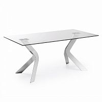 стол virginia 180x90 хром clear c103c07 от la forma (ex julia grup) в Костроме