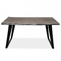 большой обеденный стол дживан platinum black из массива дерева 150x90 в Костроме