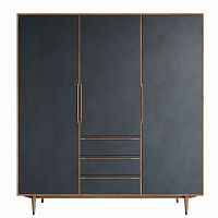 шкаф bruni black трехстворчатый черный в Костроме