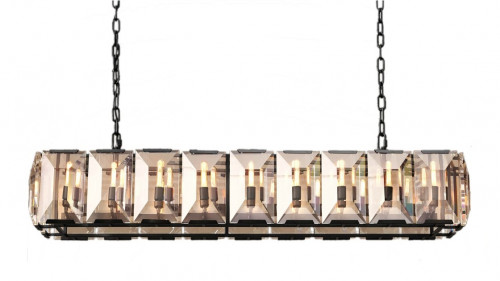 люстра harlow l130 черное основание, прозрачное стекло в Костроме