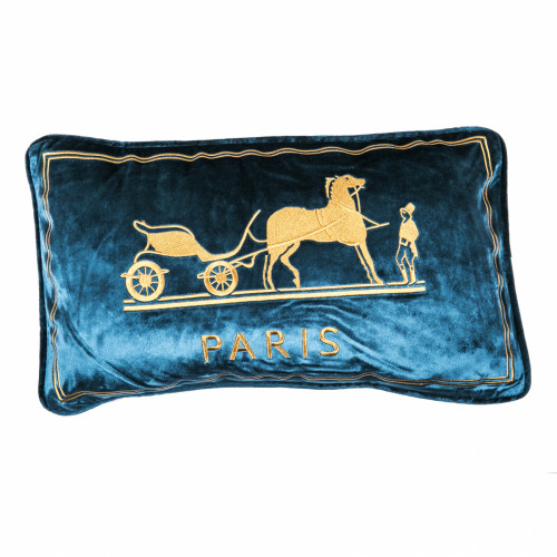 декоративная подушка old paris синий в Костроме