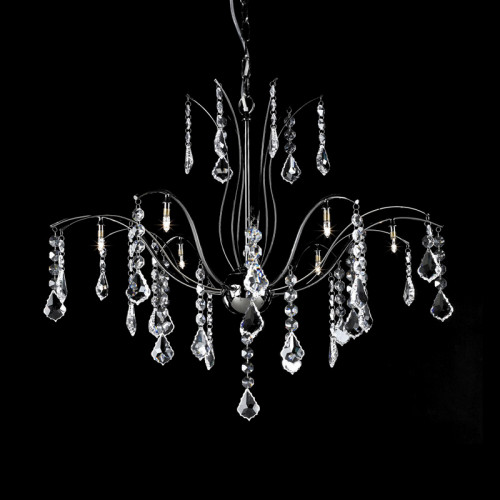 люстра md61005-8a от illuminati прозрачная/ хром в Костроме