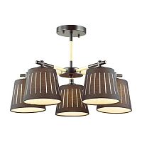 потолочная люстра odeon light nicola 4110/5 черная в Костроме