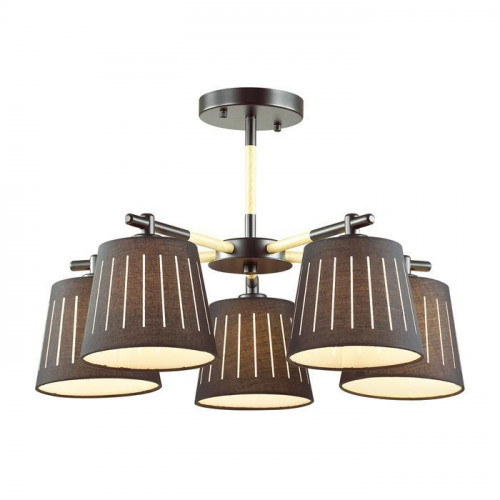 потолочная люстра odeon light nicola 4110/5 черная в Костроме