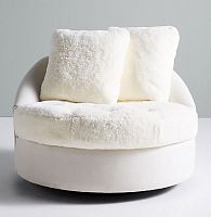 диван wool barwick swivel круглый белый в Костроме