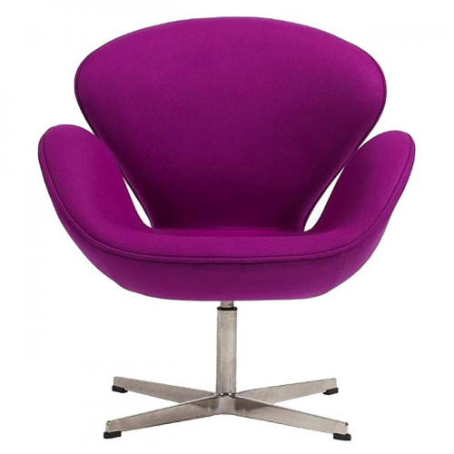кресло swan chair кашемир лиловое в Костроме