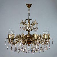 подвесная люстра ambiente granada 2118/10 pb tear drop бронза в Костроме