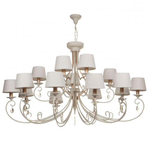 подвесная люстра maytoni enna arm548pl-15wg белая в Костроме