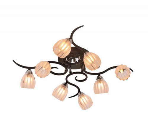 потолочная люстра idlamp raymond 213/8pf-blackchrome в Костроме