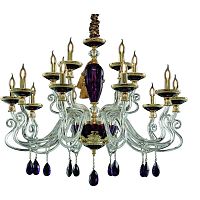подвесная люстра divinare simona 5125/12 lm-15 фиолетовая в Костроме