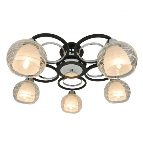 потолочная люстра arte lamp ginevra a1604pl-5bk в Костроме