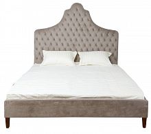 кровать двуспальная 180х200 бежевая из велюра guli в Костроме