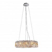 подвесная люстра crystal lux lirica sp10 d610 chrome в Костроме