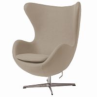 кресло egg chair бежевое в Костроме