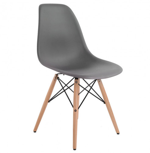 стул деревянный pc-015 серый (eames style) в Костроме