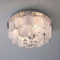 потолочная люстра eurosvet cascade 80117/8 хром/белый в Костроме