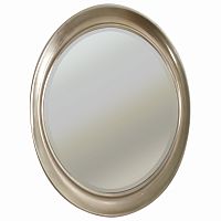 овальное зеркало настенное серебро oval antique silver в Костроме