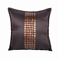 декоративная подушка handwork exclusive квадратная коричневая в Костроме