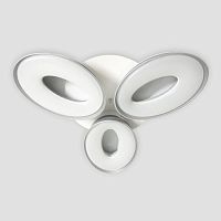 потолочная светодиодная люстра ambrella light orbital granule fg1020/3 wh 72w+36w d780 в Костроме