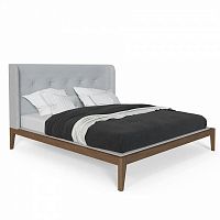 кровать двуспальная 180x200 светло-серая fly soft new в Костроме