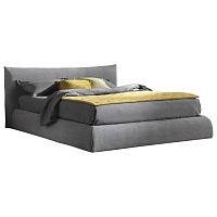 кровать двуспальная 180х200 серая pillow в Костроме