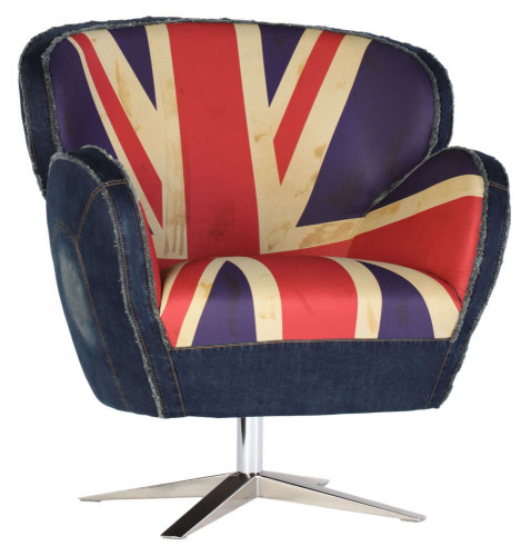 кресло aizek uk flag красное-синее в Костроме