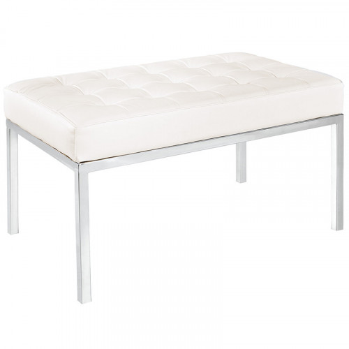 скамья bench белая кожа в Костроме