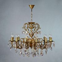 подвесная люстра ambiente alicante 8888/12 ab tear drop бронза в Костроме
