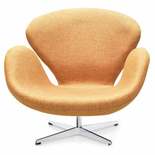 кресло swan chair коричневое в Костроме