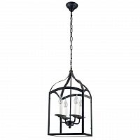 дизайнерская подвесная люстра spot light cage 9500404 черная в Костроме
