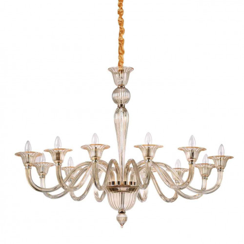 подвесная люстра ideal lux brigitta sp12 ambra в Костроме