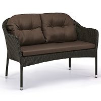плетеный диван коричневый brown в Костроме