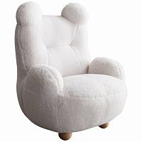 кресло papa bear мех белое в Костроме