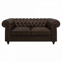 диван chester classic двухместный прямой темно-коричневый в Костроме
