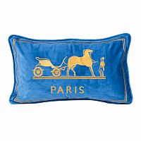 декоративная подушка old paris голубой в Костроме